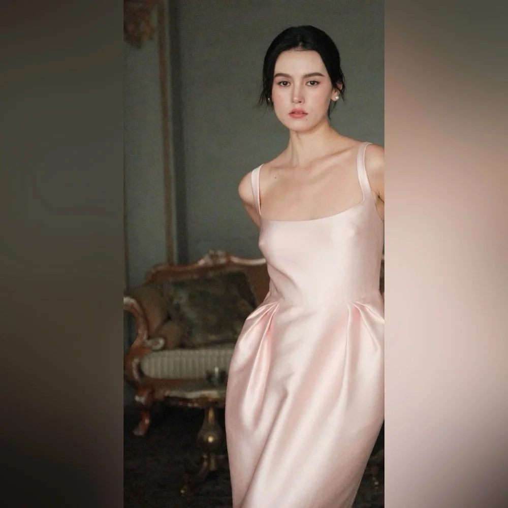 NWT MAISON AMORY THE TULIP DRESS IN DUSTY PINK - Picture 3 of 15